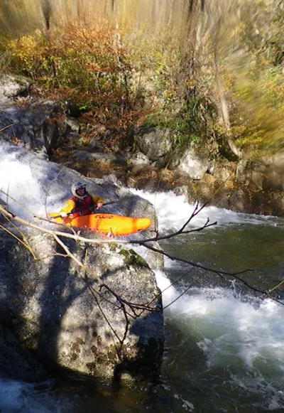 Sortie de la goulotte de droite sous le Pont de la Brune.